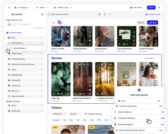 Page customization